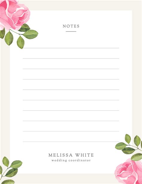 Printable Notepad